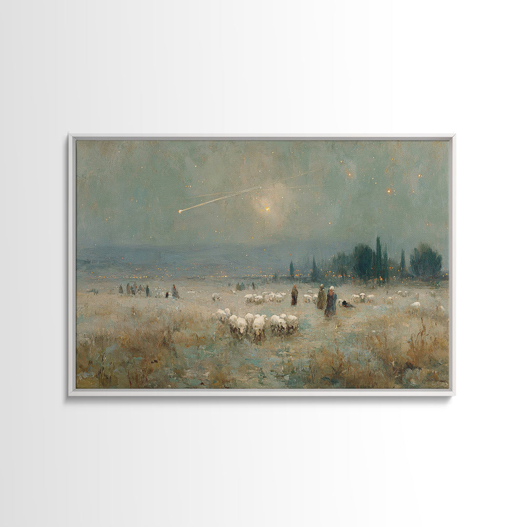 Journey of the Wise | Framed Canvas Print | Christmas Wall Art | Christian Christmas Art | Christian Art Canvas | Vintage Christmas Art | C