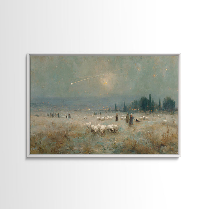Journey of the Wise | Framed Canvas Print | Christmas Wall Art | Christian Christmas Art | Christian Art Canvas | Vintage Christmas Art | C