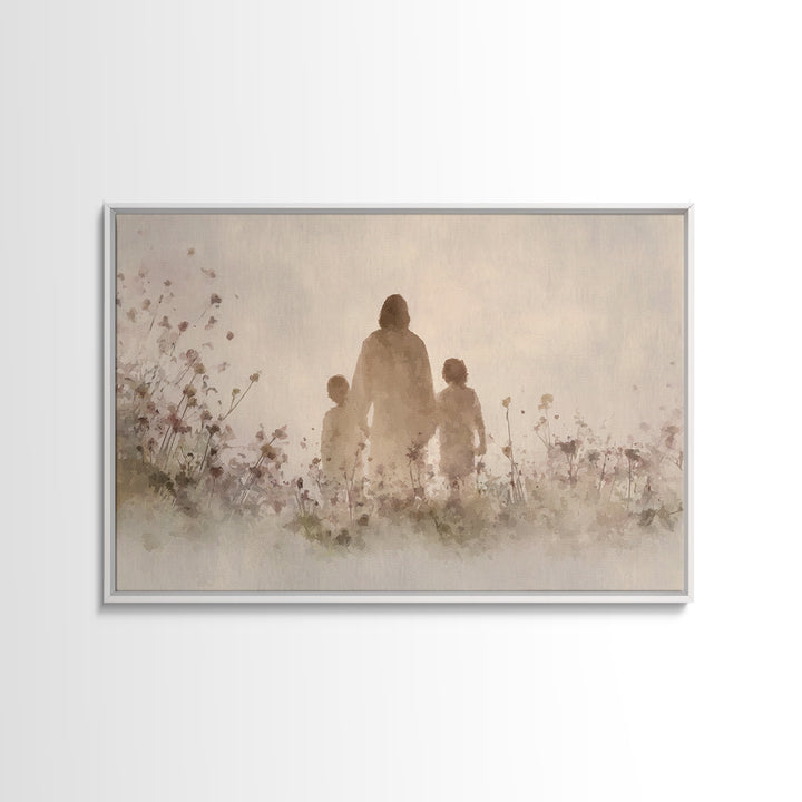 Walk Of Grace – Framed Canvas Print – Jesus Painting – Christian Wall Art – Christian Art Canvas – Christian Art – Christian Gift Ideas