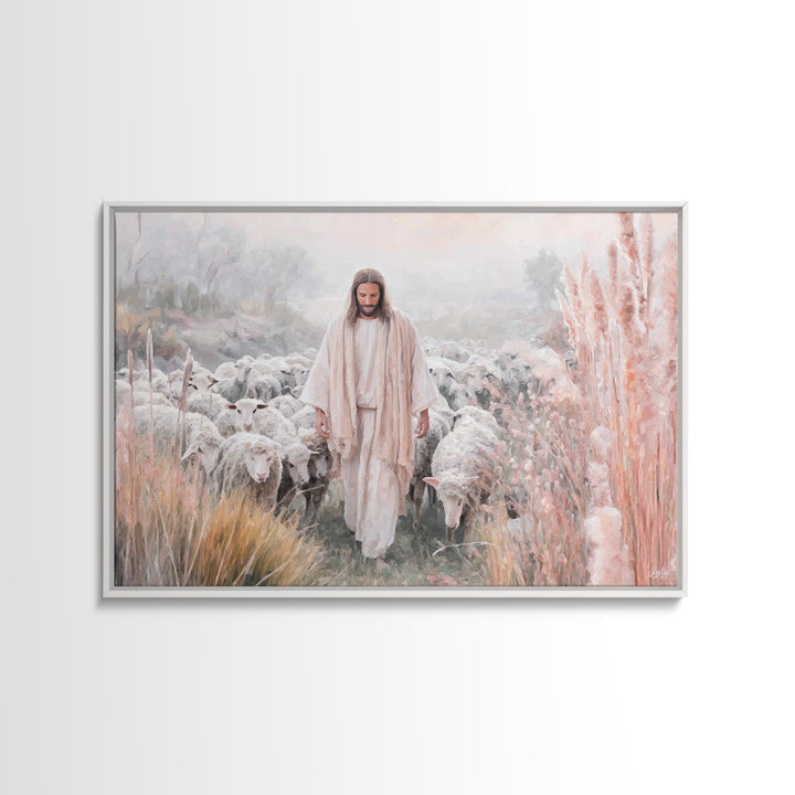 Morning Of Mercy, Framed Canvas Print, Christian Wall Art, Christian Art Canvas, Jesus Painting, Christian Christmas Art