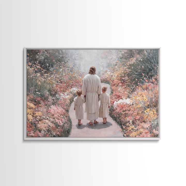 Walk Of Innocence | Framed Canvas Print | Christian Wall Art | Christian Art Canvas | Christian Art | Christian Gift