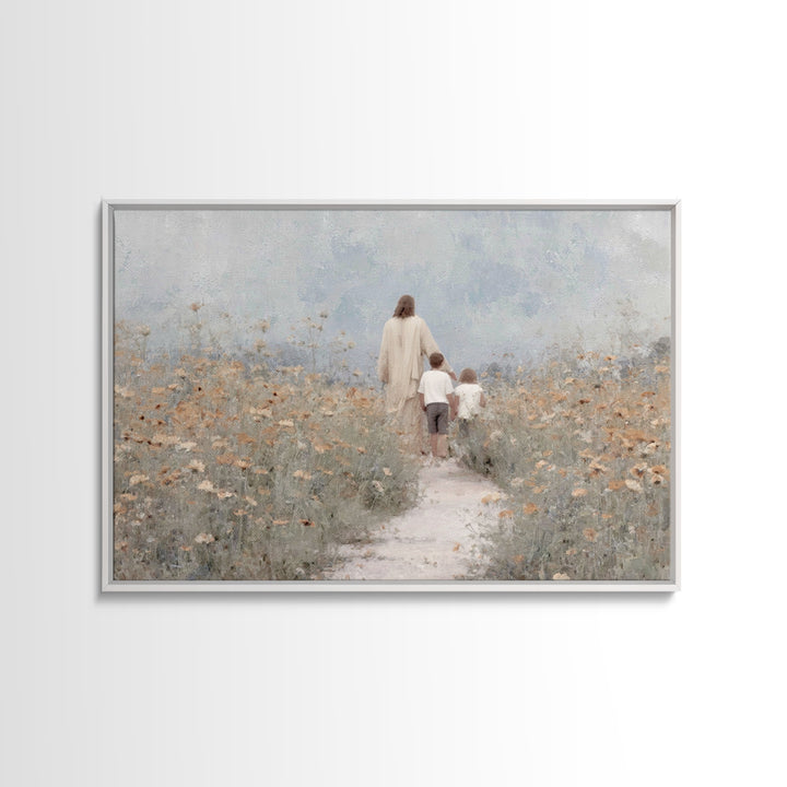 Fields Of Mercy, Framed Canvas Print, Jesus Painting, Christian Wall Art, Christian Art Canvas, Christmas Art Prints, Christian Gift Ideas