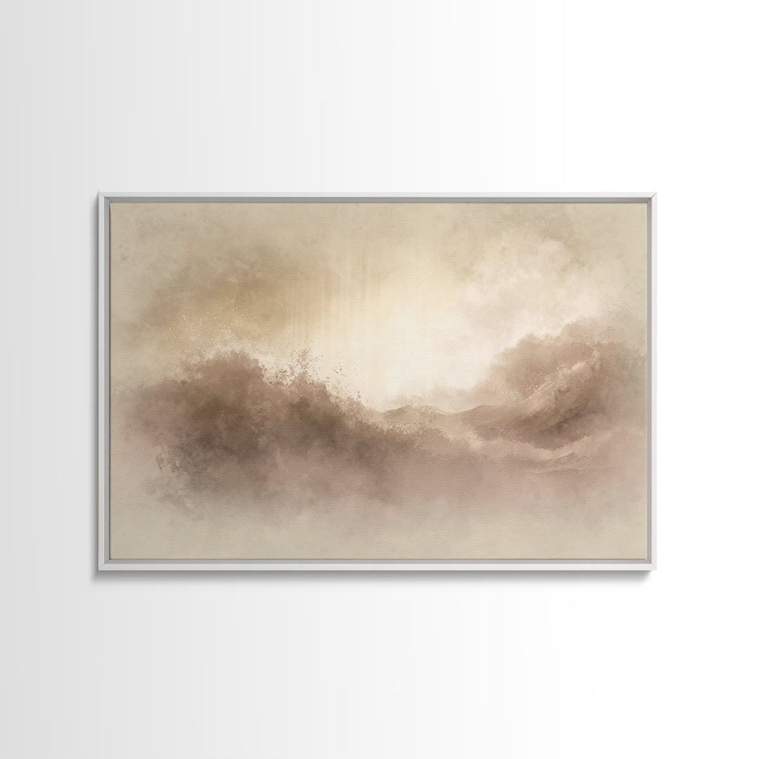 Eternal Refuge – Framed Canvas Print – Christian Art Print – Jesus Painting – Minimalist Christian Art – Christian Wall Art – Christian Chr