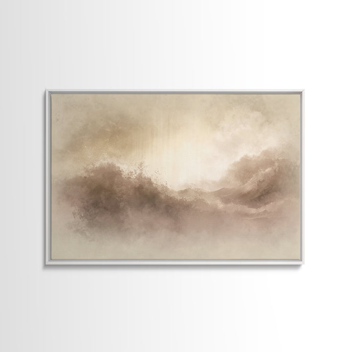 Eternal Refuge – Framed Canvas Print – Christian Art Print – Jesus Painting – Minimalist Christian Art – Christian Wall Art – Christian Chr