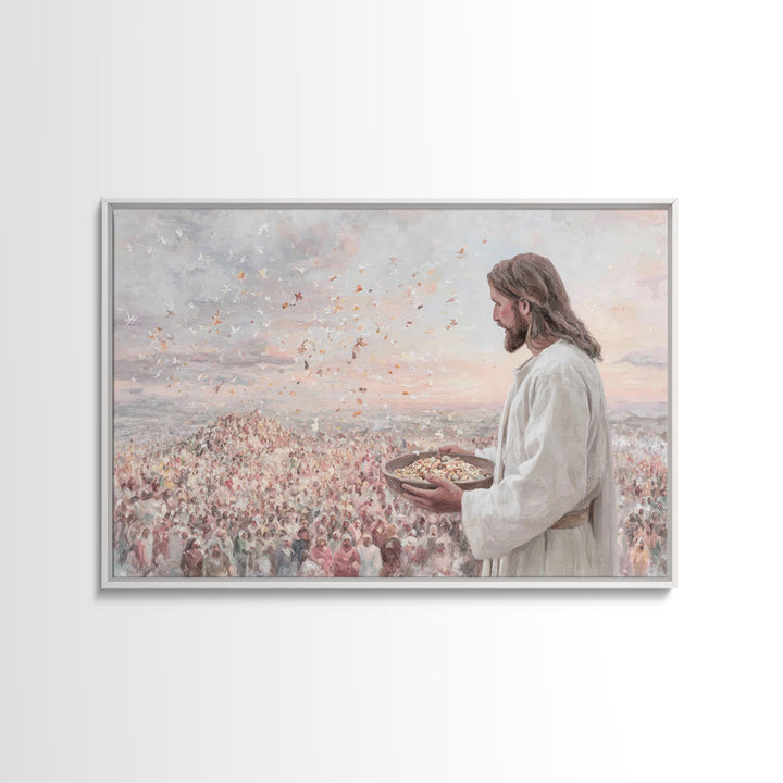 Hillside Abundance – Framed Canvas Print – Christian Art Canvas – Christian Art – Christian Wall Art – Jesus Painting – Large Christian Pai
