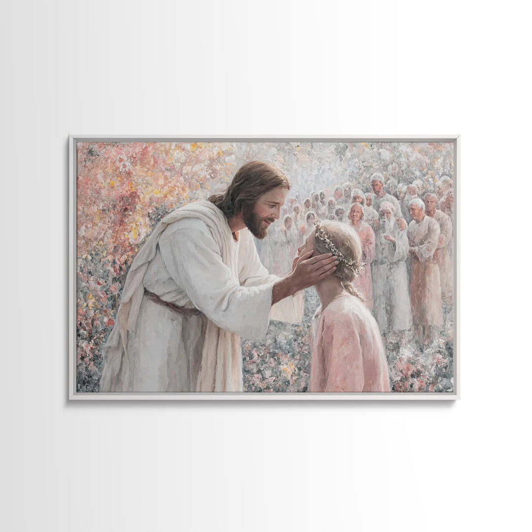 Joyful Reunion – Framed Canvas Print – Christian Art Canvas – Jesus Painting – Christian Art Prints – Christian Wall Art – Christian Gift I