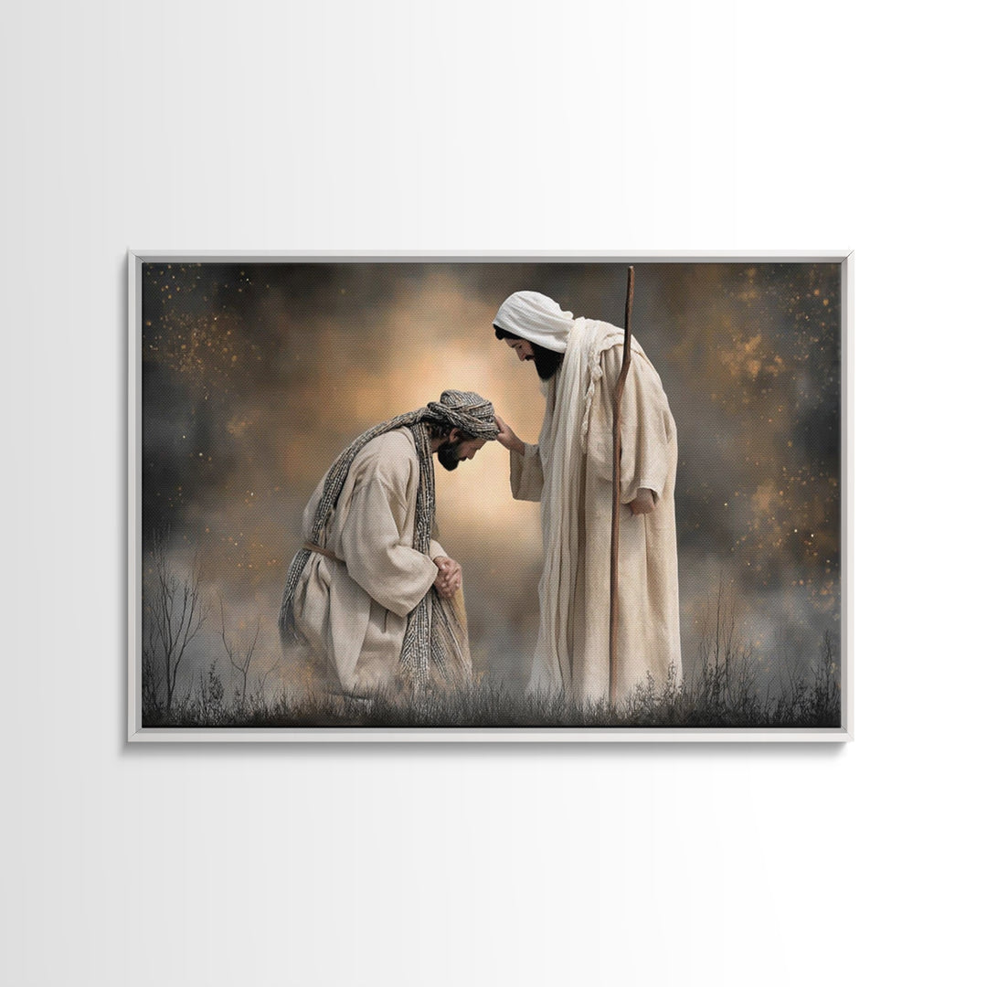 Fields Of Mercy – Framed Canvas Print – Christian Wall Art – Jesus Painting – Christian Art Canvas – Christian Decor – Christian Gift