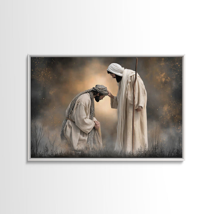 Fields Of Mercy – Framed Canvas Print – Christian Wall Art – Jesus Painting – Christian Art Canvas – Christian Decor – Christian Gift