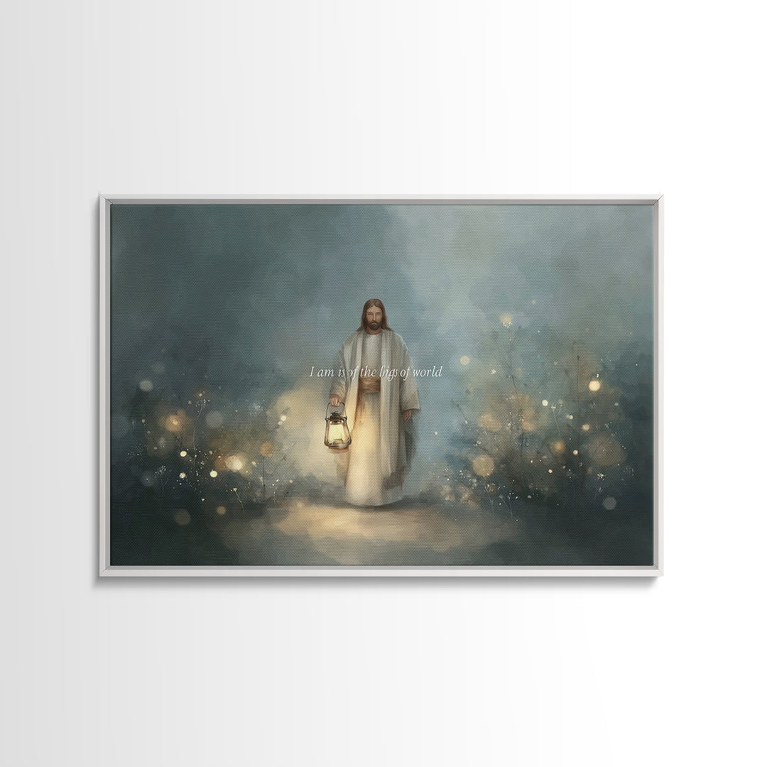 Pathway Of Hope – Framed Canvas Print – Christian Christmas Art – Jesus Painting – Christian Wall Art – Christmas Art Framed – Christian De