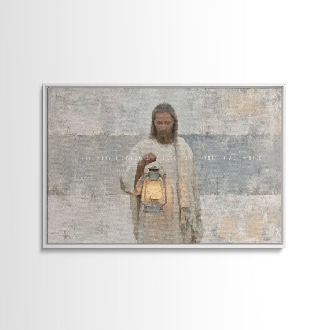 Soft Morning Light | Framed Canvas Print | Christian Wall Art | Jesus Canvas Art | Christian Art Canvas | Subtle Christian Art | Christian