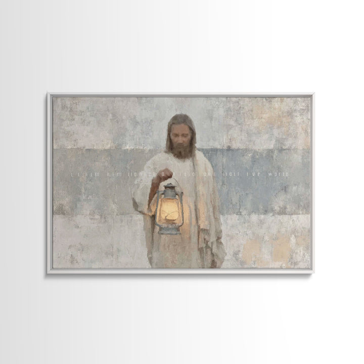 Soft Morning Light | Framed Canvas Print | Christian Wall Art | Jesus Canvas Art | Christian Art Canvas | Subtle Christian Art | Christian