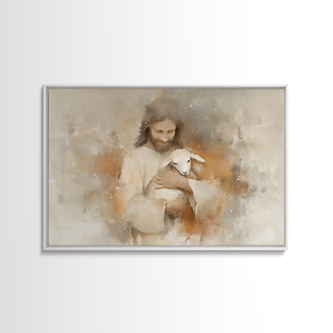 Warm Embrace Light – Framed Canvas Print – Christian Art Canvas – Jesus Paintings – Christian Wall Art – Christian Gift Ideas – Christian A