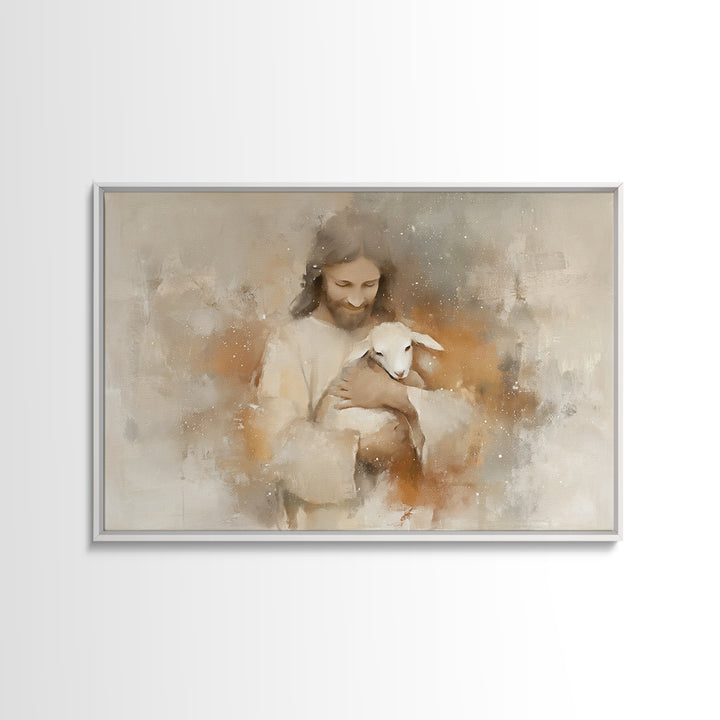 Warm Embrace Light – Framed Canvas Print – Christian Art Canvas – Jesus Paintings – Christian Wall Art – Christian Gift Ideas – Christian A