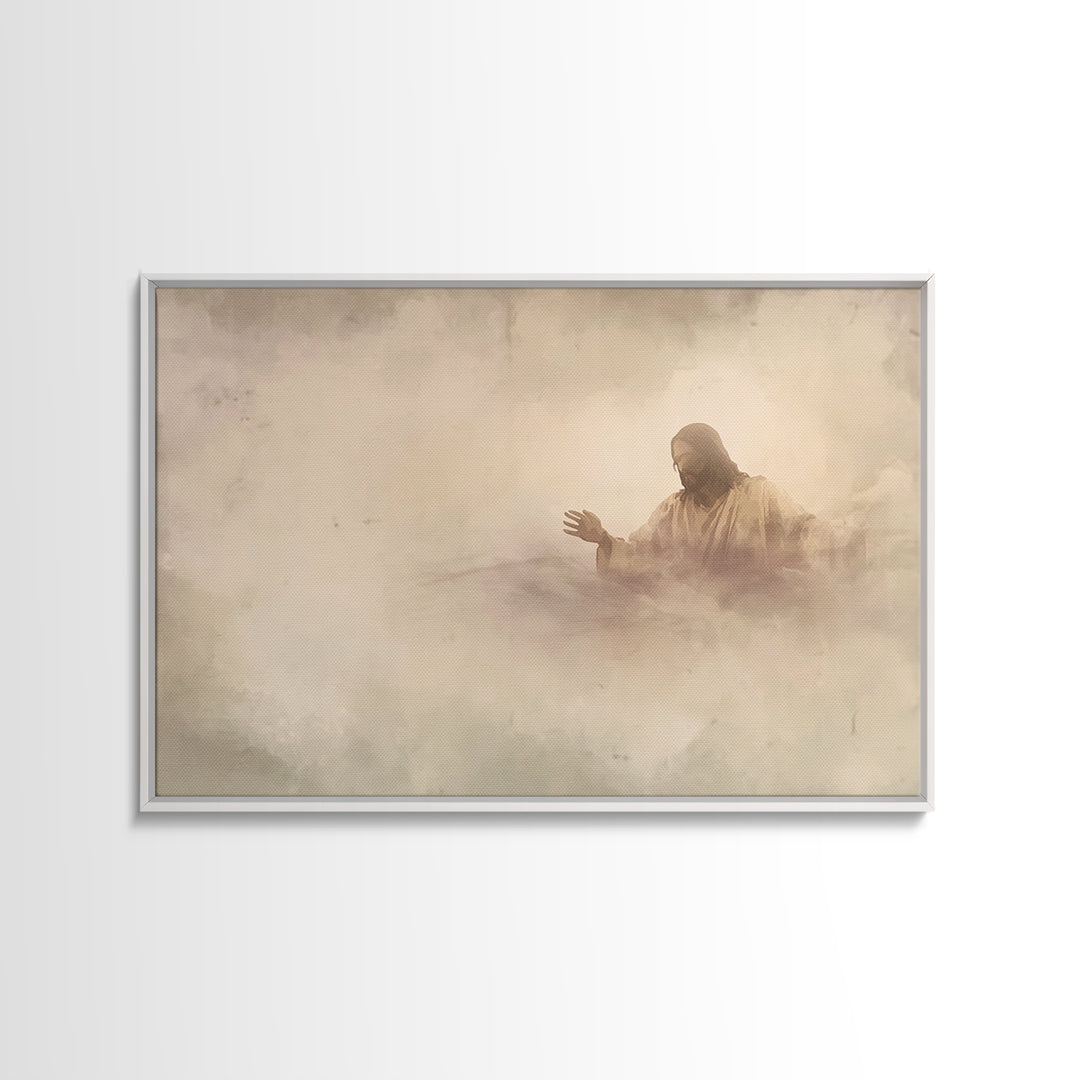 Dawn Of Mercy | Framed Canvas Print | Jesus Art Print | Christian Wall Art | Christian Art Canvas | Modern Christian Art | Christian Gift