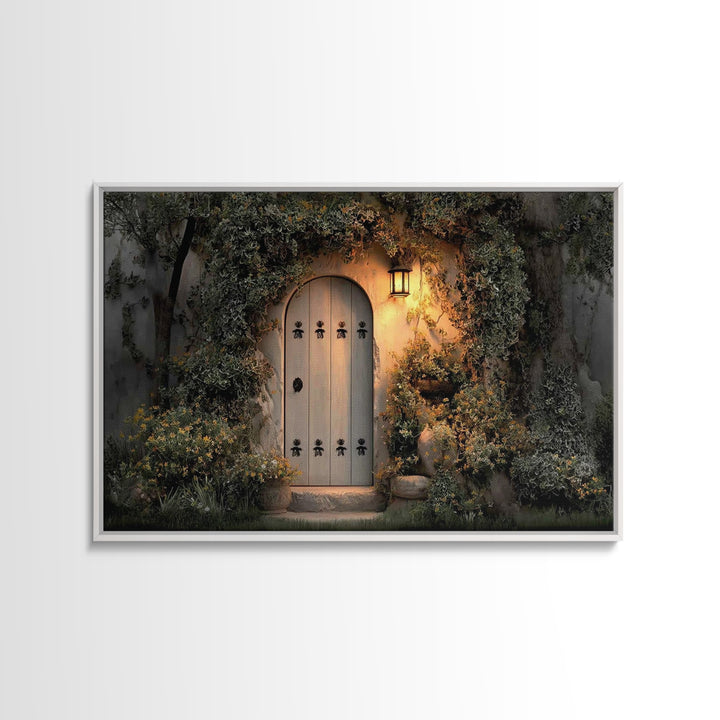 Sacred Threshold - Framed Canvas Print - Christian Wall Art - Christian Decor - Jesus Painting - Christian Art Canvas