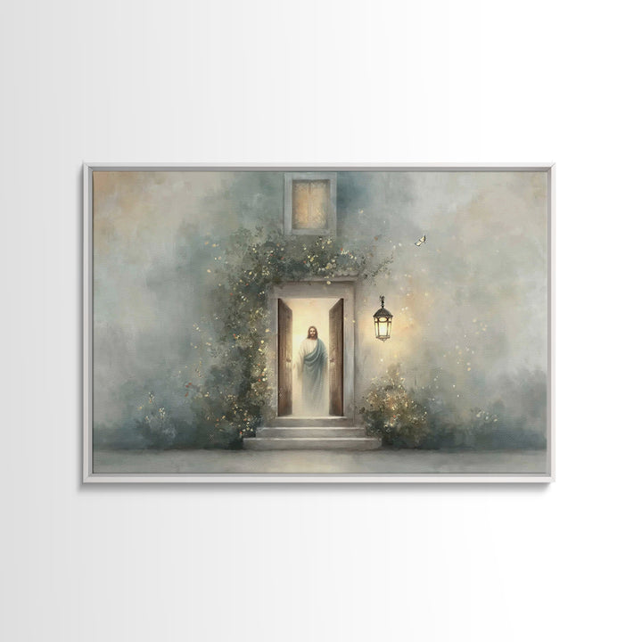 Radiant Invitation - Framed Canvas Print - Christian Art Canvas - Christian Wall Art - Jesus Painting - Minimalist Christian Art