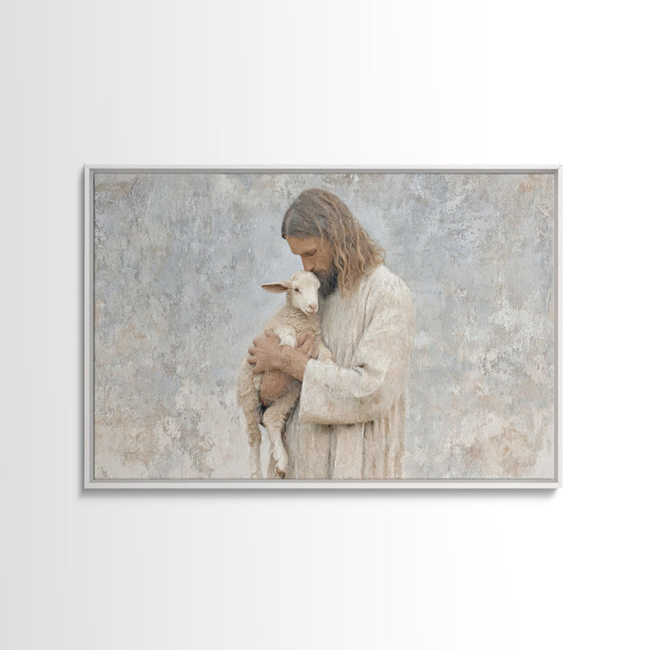 Light Of Compassion – Framed Canvas Print – Christian Art Canvas – Christian Wall Art – Jesus Painting – Christian Christmas Art – Christia