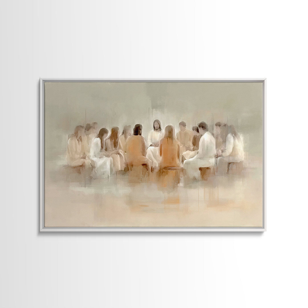 Field of Grace - Framed Canvas Print - Christian Art Canvas - Jesus Painting - Christian Wall Art - Minimalist Christian Art - Christmas Ar
