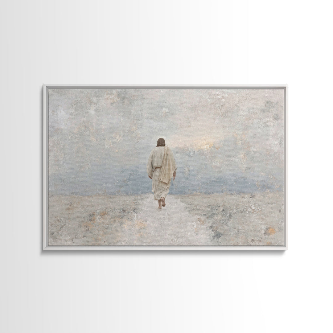 Heaven’s Horizon | Framed Canvas Print | Christian Wall Art | Jesus Painting | Christian Art Canvas | Unique Christian Art