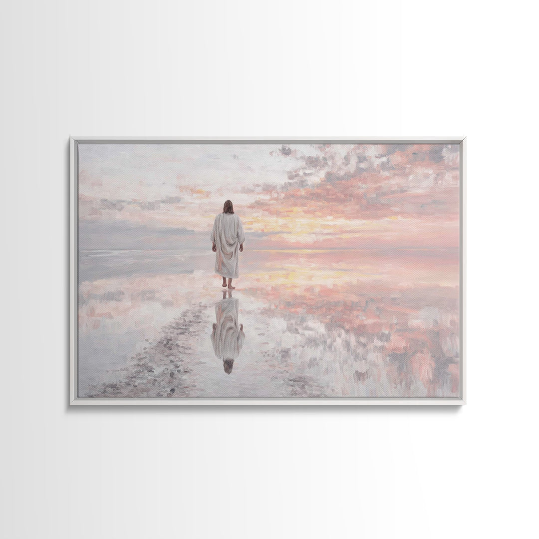 Horizon Of Grace | Framed Canvas Print | Christian Art Canvas | Jesus Painting | Christian Wall Art | Subtle Christian Art | Christian Art
