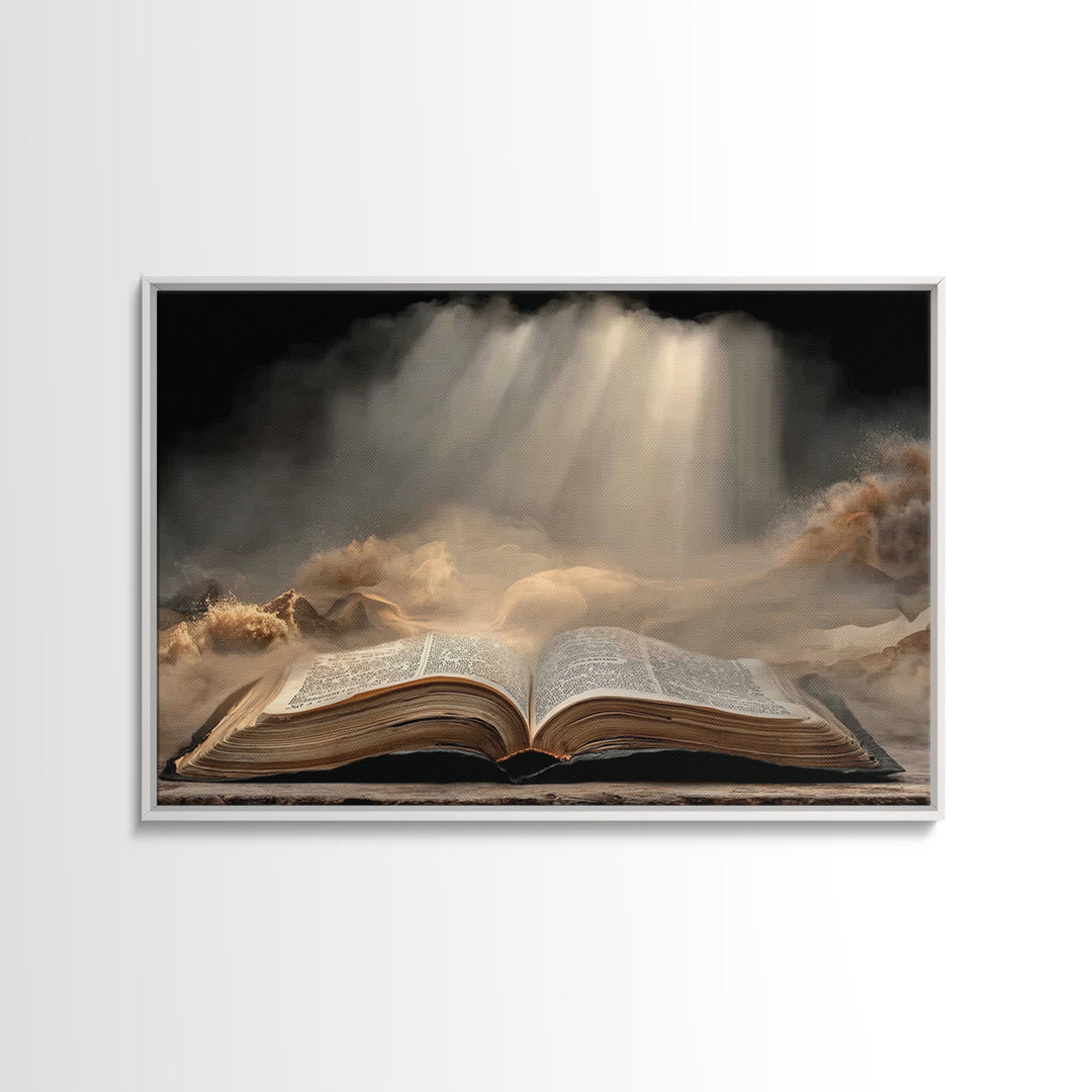 Night Of Wonder – Framed Canvas Print – Christian Wall Art – Christian Art Canvas – Christian Christmas Art – Jesus Painting – Christian De
