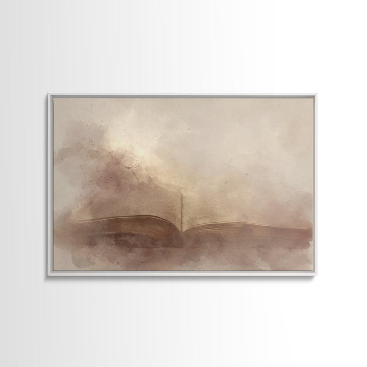 Word Of Peace – Framed Canvas Print – Christian Wall Art – Christian Art Canvas – Christian Painting – Minimalist Christian Art – Christian