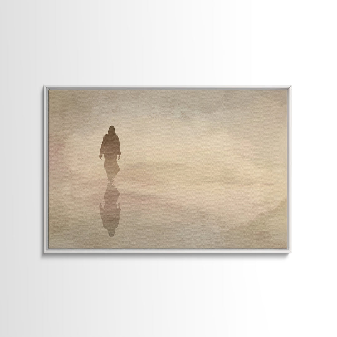 Path Of Mercy – Framed Canvas Print – Christian Wall Art – Jesus Painting – Christian Art Canvas – Moody Christian Art – Christian Decor Fo
