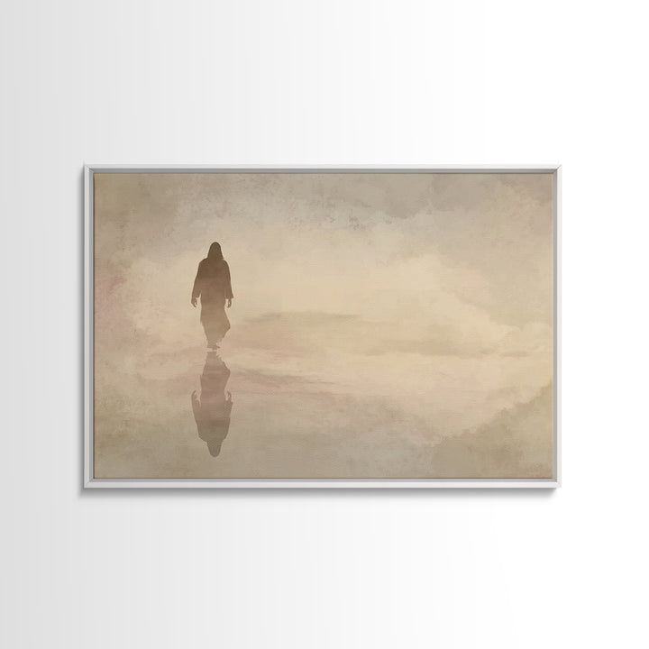 Path Of Mercy – Framed Canvas Print – Christian Wall Art – Jesus Painting – Christian Art Canvas – Moody Christian Art – Christian Decor Fo