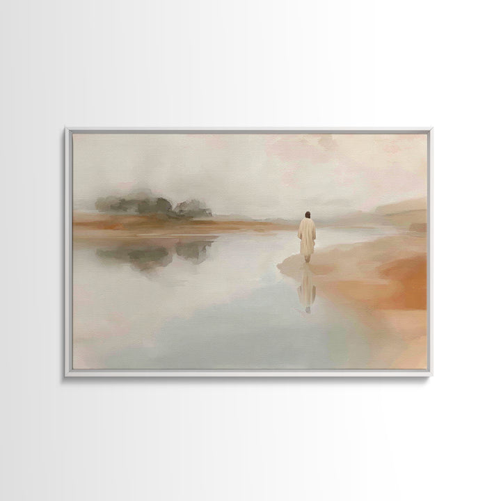 Dawn Of Faith | Framed Canvas Print | Christian Art Canvas | Jesus Painting | Christian Wall Art | Vintage Christian Art | Christian Christ