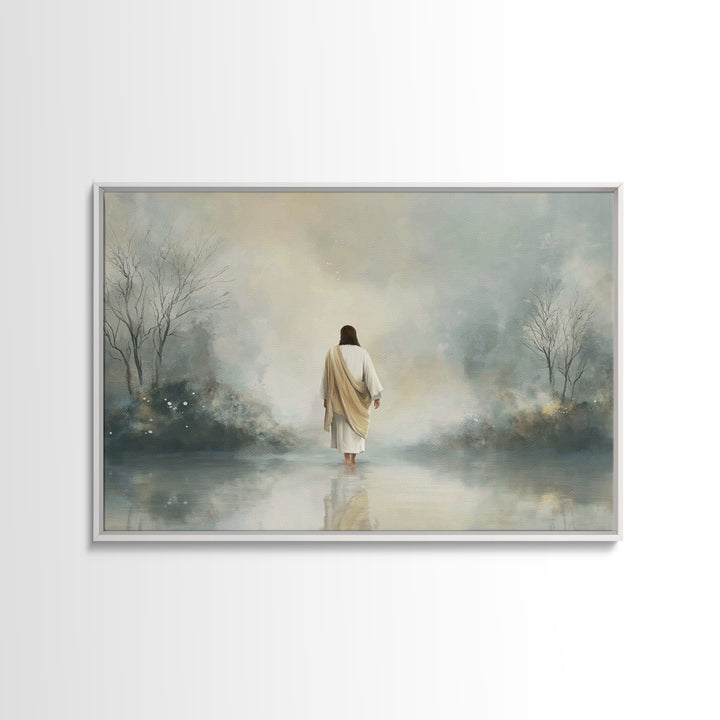 Celestial Promise – Framed Canvas Print – Christian Art Canvas – Jesus Painting – Christian Christmas Art – Framed Christmas Art – Christia