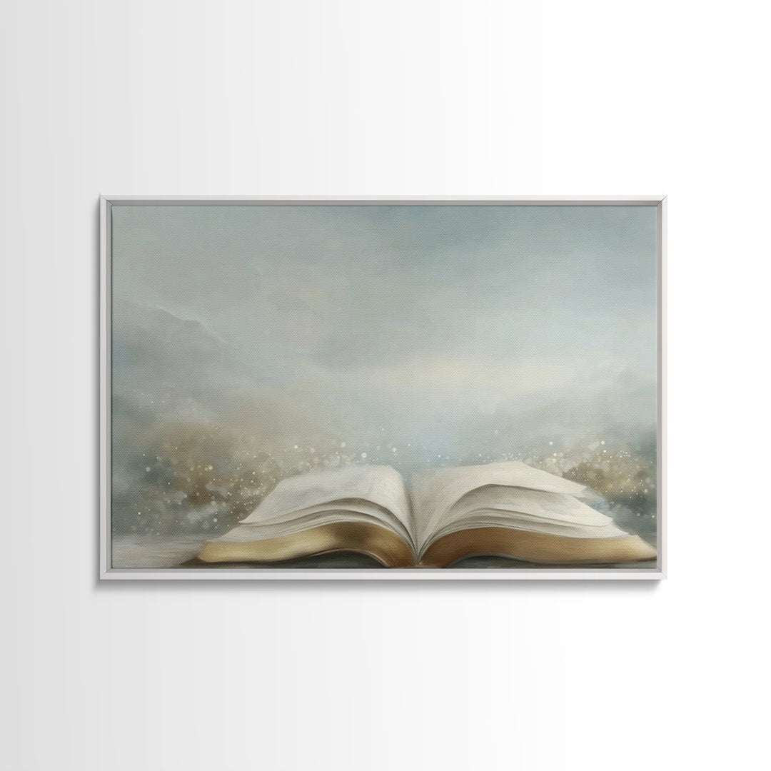 Spirit Of Wisdom – Framed Canvas Print – Christian Wall Art – Christian Painting – Christian Art Canvas – Minimalist Christian Art – Christ