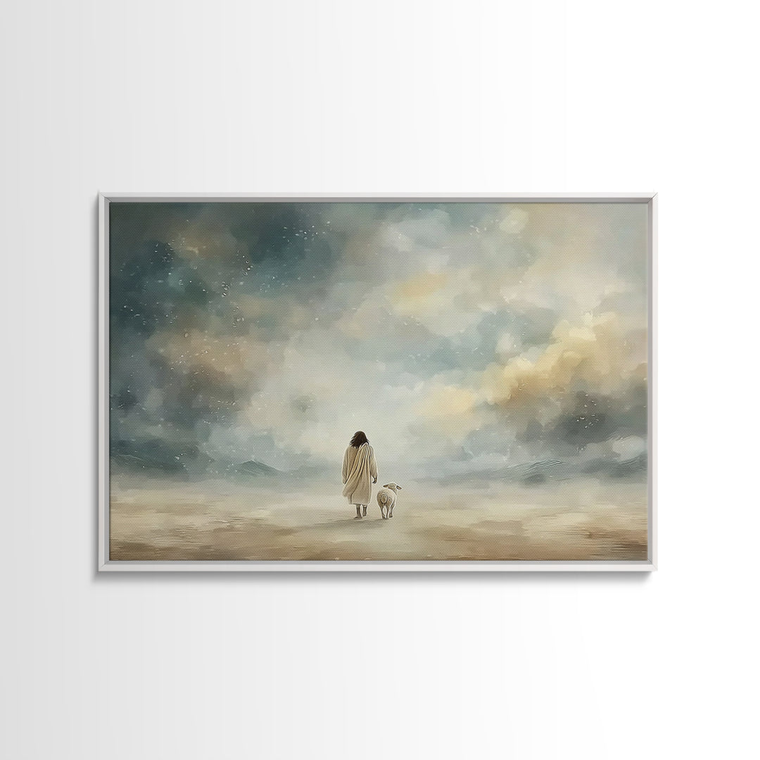 Heavenly Way | Framed Canvas Print | Christian Wall Art | Jesus Art Print | Christian Christmas Art | Christian Decor | Christian Painting