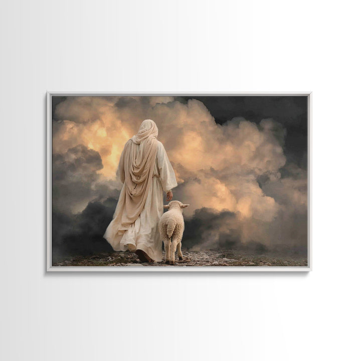 Desert Hope – Framed Canvas Print – Jesus Canvas Art – Christian Wall Art – Moody Christian Art – Christian Art Canvas – Christian Gift Ide
