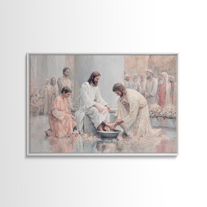Servant Grace – Framed Canvas Print – Christian Wall Art – Christian Art Canvas – Jesus Painting – Christian Art Print – Christian Gift