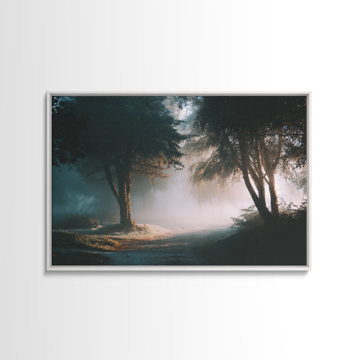 Sacred Forest Light – Framed Canvas Print – Jesus Painting – Christian Decor – Christian Art Canvas – Christian Gift Ideas – Christian Wall