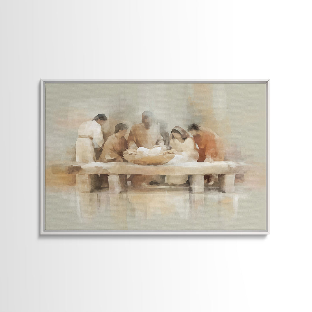 Gathering Of Grace – Framed Canvas Print – Christian Art Canvas – Christian Wall Art – Christian Art – Christian Gift Ideas – Modern Christ