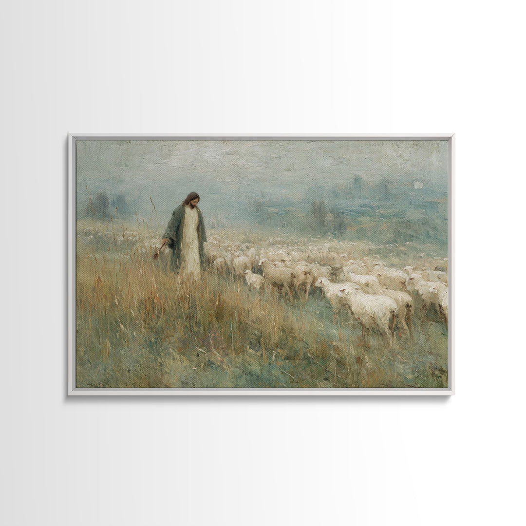 Jerusalem Crowds – Framed Canvas Print – Christian Art Print – Jesus Painting – Christian Wall Art – Christmas Art Prints – Christian Gift