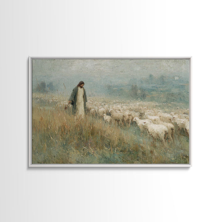 Jerusalem Crowds – Framed Canvas Print – Christian Art Print – Jesus Painting – Christian Wall Art – Christmas Art Prints – Christian Gift