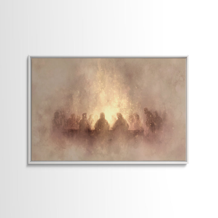 Upper Room Light – Framed Canvas Print – Christian Art Canvas – Christian Wall Art – Christian Christmas Art – Christian Painting – Christi
