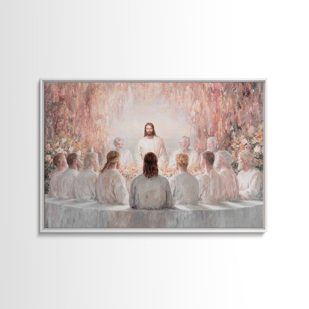 Garden Covenant – Framed Canvas Print – Christian Christmas Art – Jesus Art Print – Christian Wall Art – Unique Christian Art – Christian D