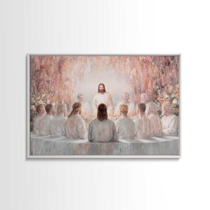 Garden Covenant – Framed Canvas Print – Christian Christmas Art – Jesus Art Print – Christian Wall Art – Unique Christian Art – Christian D
