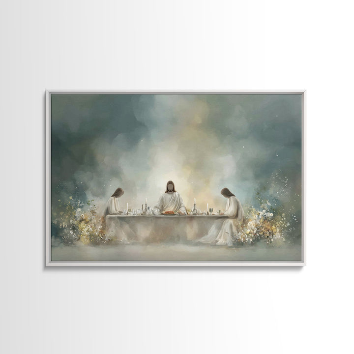 Radiant Council – Framed Canvas Print – Christian Art Canvas – Jesus Wall Art – Large Christian Art – Christian Painting – Christmas Art Fr
