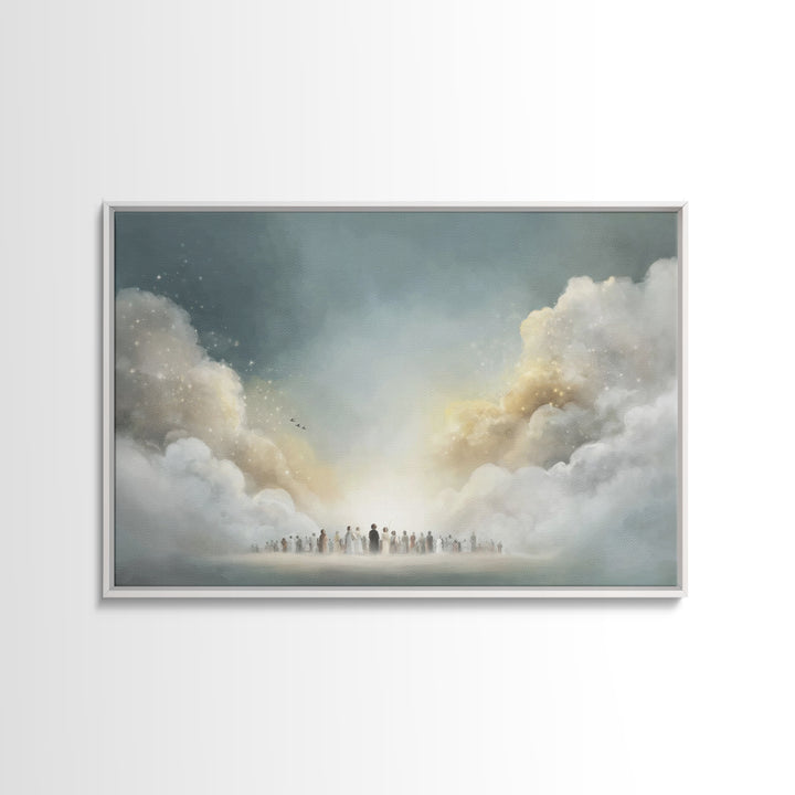 Garden Workshop – Framed Canvas Print – Christian Art Canvas – Jesus Painting – Christian Wall Art – Unique Christian Art – Christian Gift