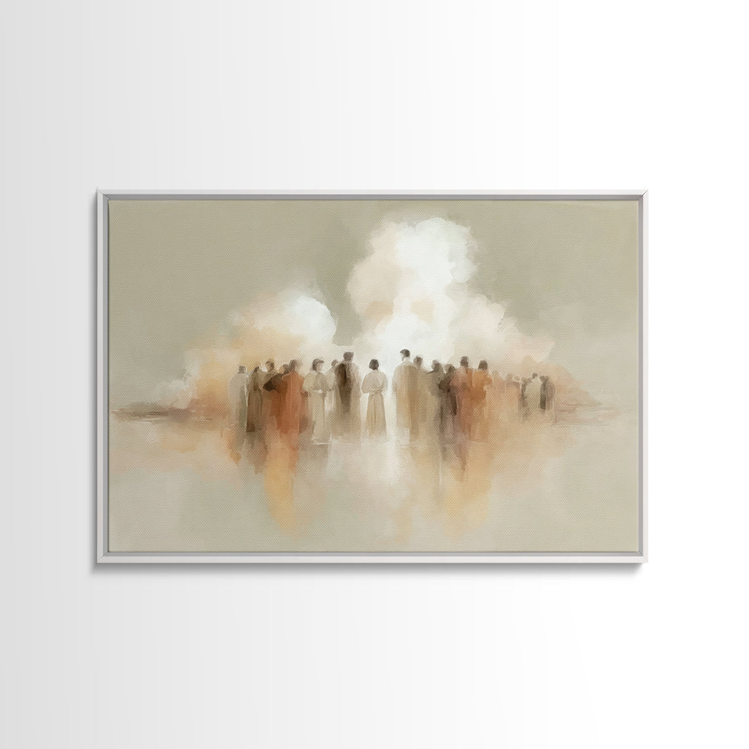 Cloud Gathering – Framed Canvas Print – Christian Art Canvas – Christian Paintings – Christian Wall Art – Subtle Christian Art – Christian