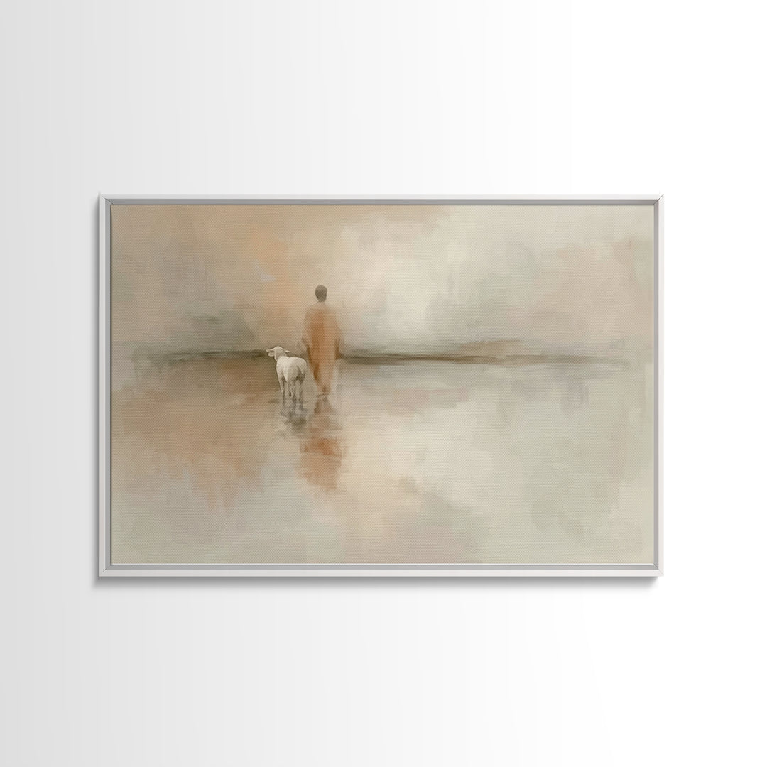 Guided Path – Framed Canvas Print – Christian Art Canvas – Christian Wall Art – Christian Painting – Subtle Christian Art – Christian Decor
