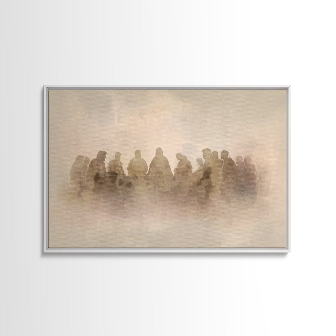 Sacred Fellowship – Framed Canvas Print – Christian Wall Art – Christian Art Canvas – Jesus Painting – Christian Decor – Christian Art – Mo