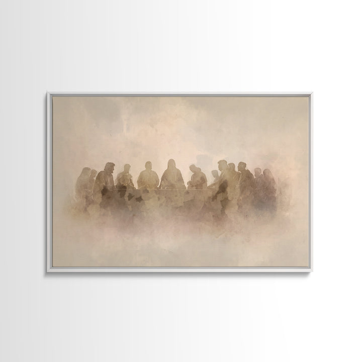 Sacred Fellowship – Framed Canvas Print – Christian Wall Art – Christian Art Canvas – Jesus Painting – Christian Decor – Christian Art – Mo