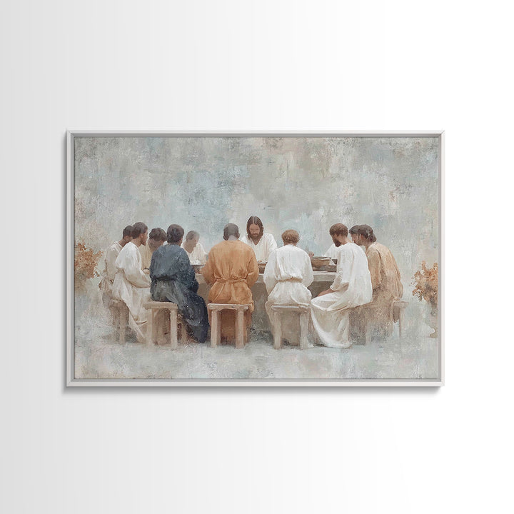 Communion Of Light – Framed Canvas Print – Christian Wall Art – Jesus Painting – Christian Art Canvas – Modern Christian Art – Christian De