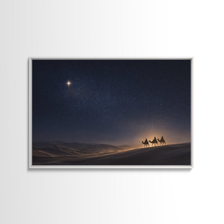 Epiphany Sky | Framed Canvas Print | Christian Art | Christmas Canvas Wall Art | Christian Art Canvas | Christian Gift Ideas | Christmas Ar