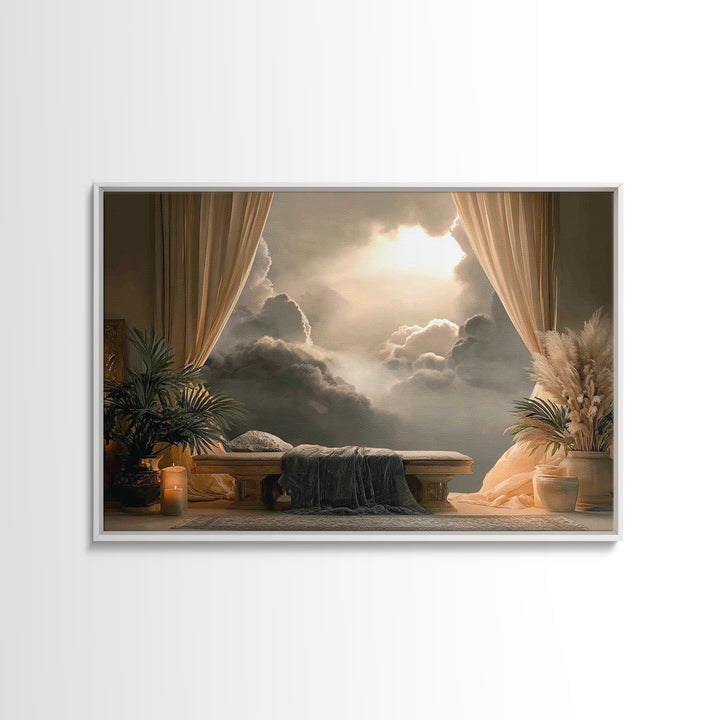 Heaven’s Horizon – Framed Canvas Print – Christian Art Canvas – Christian Wall Art – Modern Christian Art – Subtle Christian Art – Christia